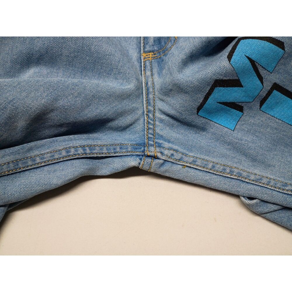 Y2K Mickey Unlimited Denim Jeans Junior Sz 3 Disney High Waist Tapered - Picture 15 of 15
